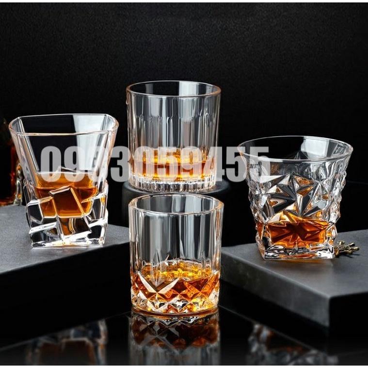 Ly rock thủy tinh pha lê uống whisky rượu mạnh, cốc uống ruou wine glass