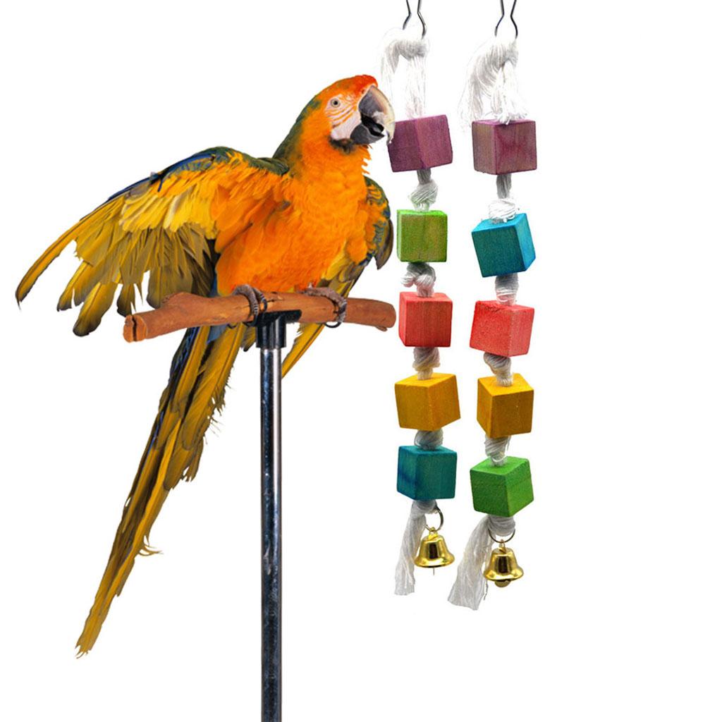Parrot Toys Bird Swing Bite Chewing Hanging Toys Cage Decoration Type 1