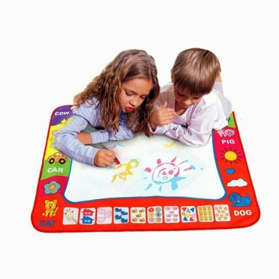 Thảm vẽ bút nước ma thuật tự xóa độc đáo cho bé 80x60cm