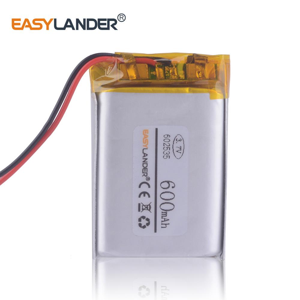 3.7V 600MAh 602535 Pin Sạc Li Polymer Cho MP3/MP4/Người Chơi Game Chuột GPS Loa 062535 DOD LS460W