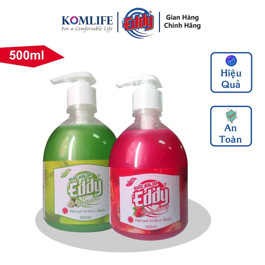 Nước rửa tay EDDY 500ml sạch khuẩn dưỡng da hương thơm tự nhiên