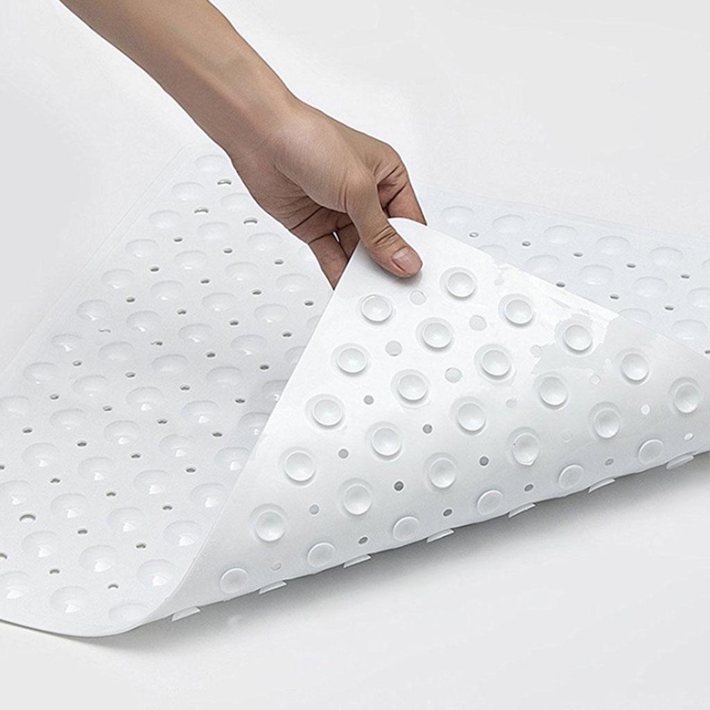 Non Slip Bath Tub and Shower Mat with Suction Cups 54x54cm Transparent