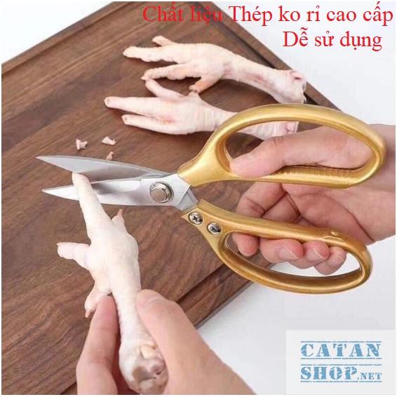 Kéo cắt gà sk5, kéo làm bếp đa năng nội địa nhật siêu sắc, cắt gà cắt vịt và thịt các loại GD424-KeoSK5