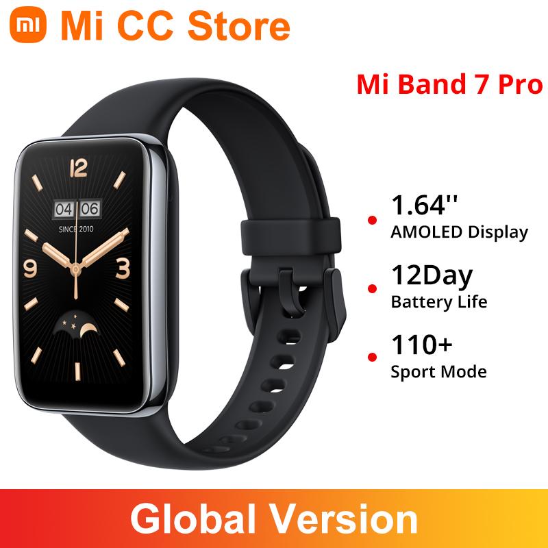 Phiên bản toàn cầu Xiaomi Band 7 Pro 1.64'' AMOLED Màn hình cong 2.5D Tích hợp GPS Oxy trong máu Luôn hiển thị trên mặt đồng hồ Dây đeo thông minh Màu sắc: Màu ngà Dây đeo LigBlu