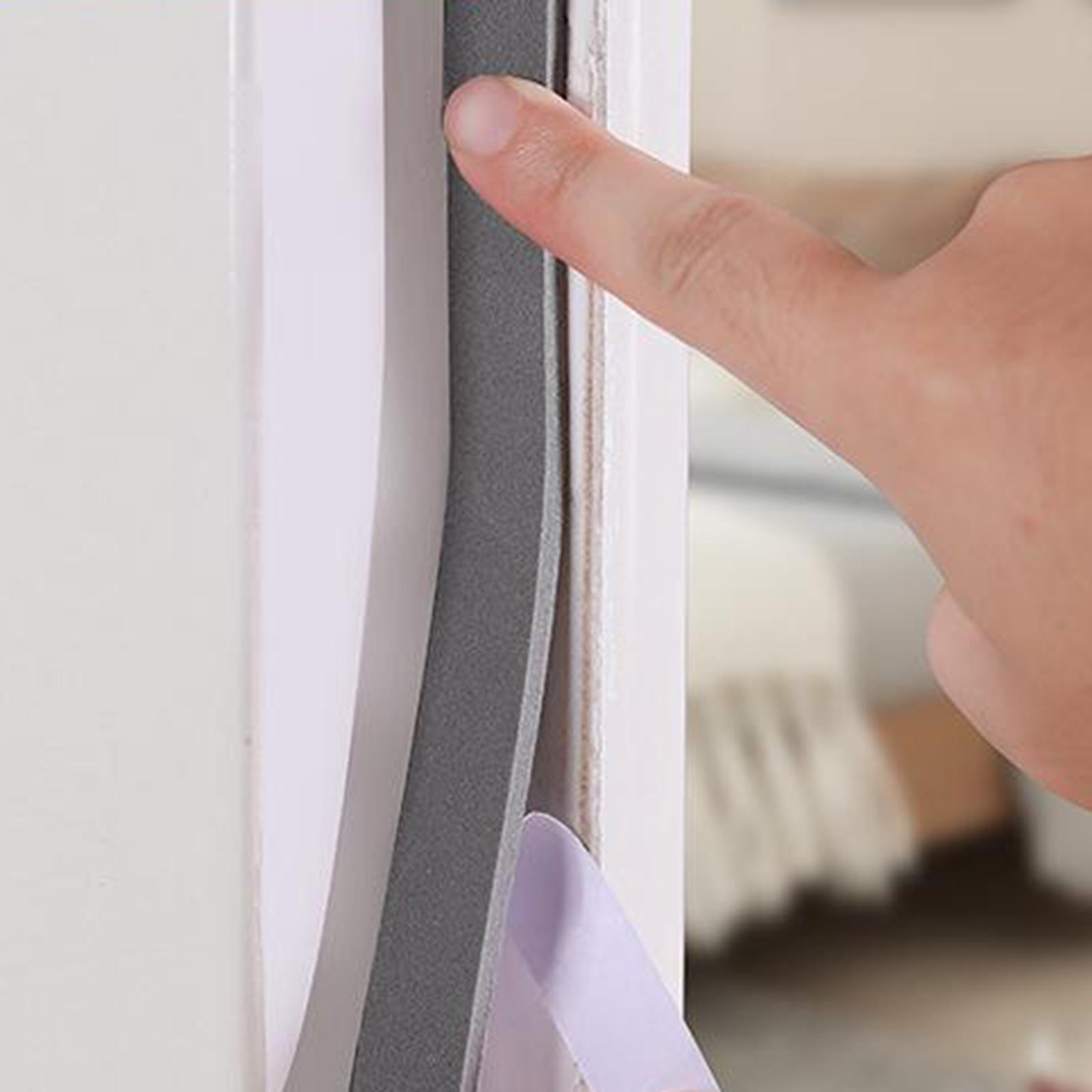 2 Rolls Foam Seal Tape, Thick High Density Foam Strip Self Adhesive Door Weather Stripping Insulation Foam Window Seal Total 33 feet