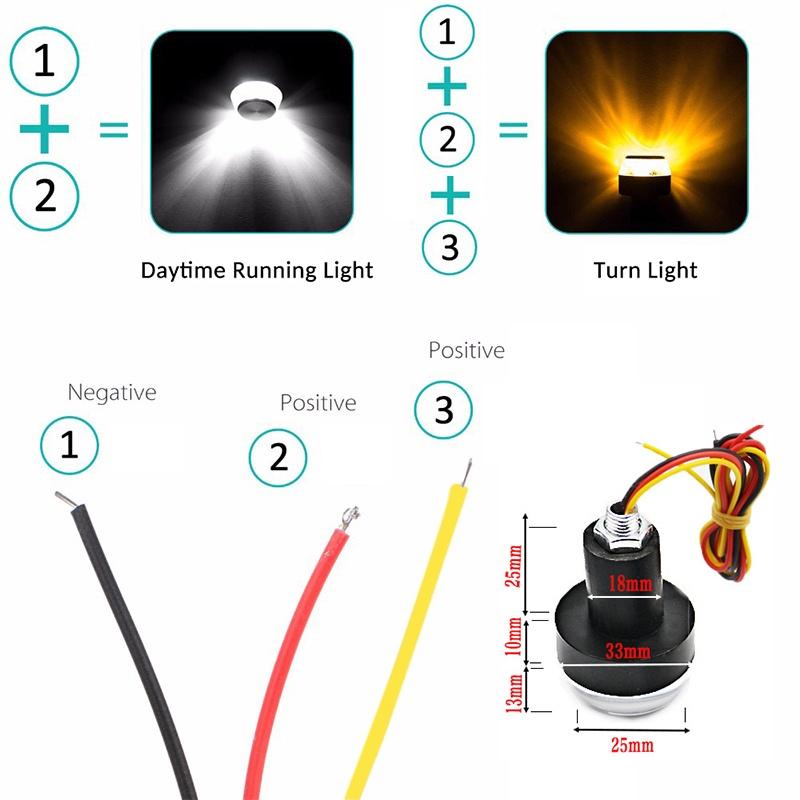 Thanh Đèn LED CNC 12V Gắn Tay Lái Xe Máy 22mm