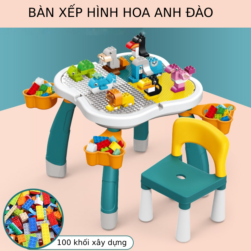Bàn xếp hình đa năng hoa anh đào giúp trẻ thông minh và phát triển trí tuệ