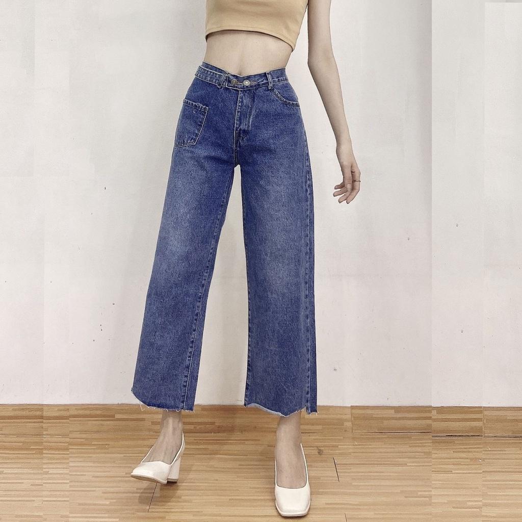 Quần baggy jean nữ lưng cao LB04 JL JohnsonLi