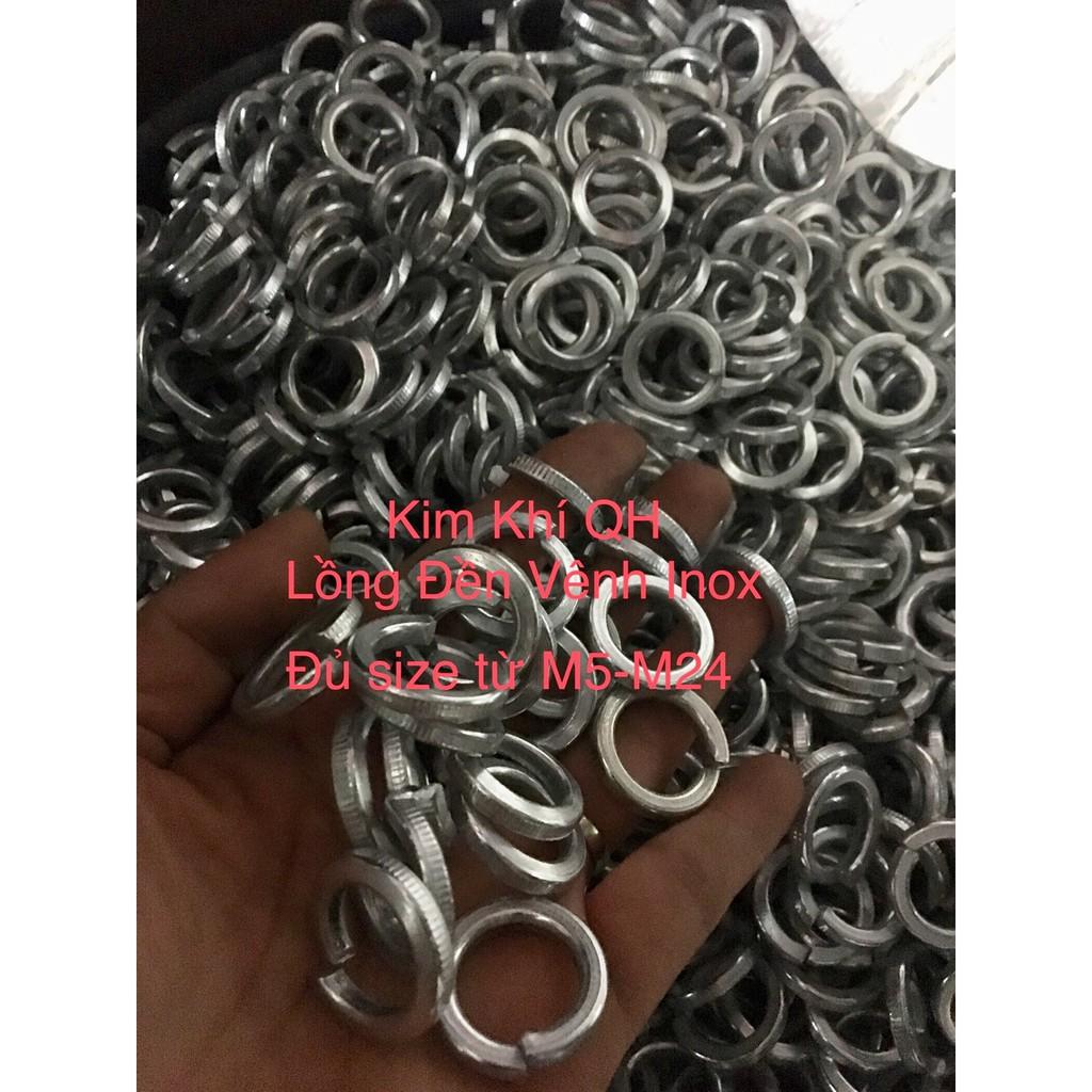 Long đen vênh inox size M6 - M24, đệm kênh Inox 1kg