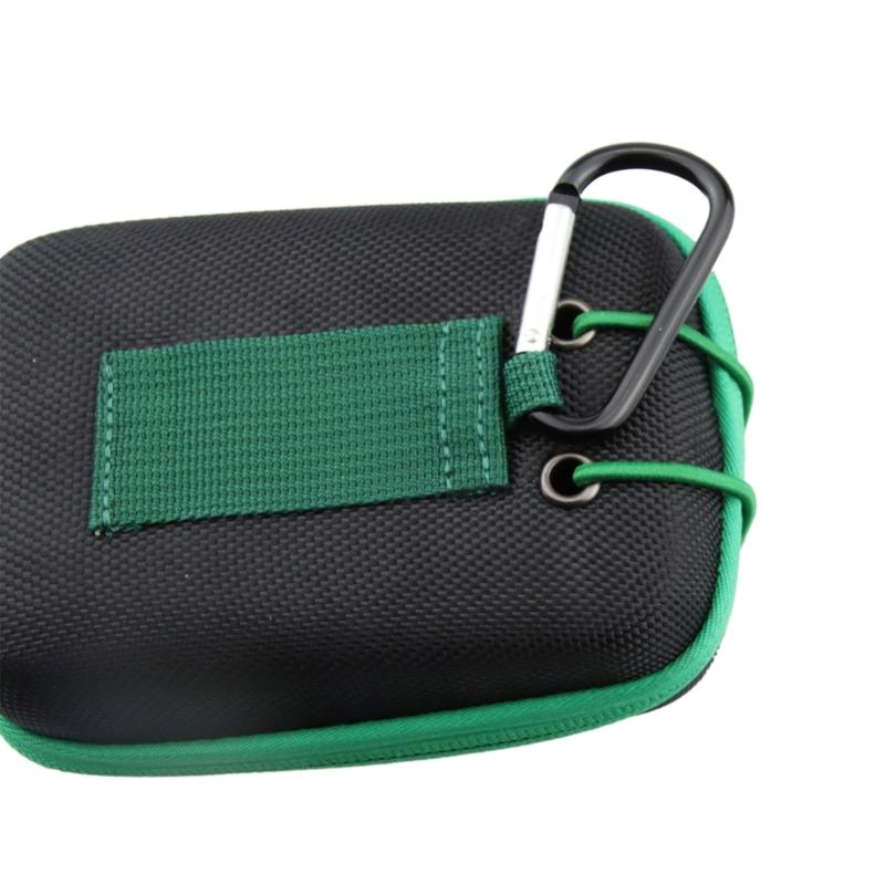 Máy đo khoảng cách chơi gôn dành cho hộp đựng với vòng thắt lưng Carabiner Thiết bị tìm khoảng cách vỏ cứng Hộp đựng Túi đựng EVA chống sốc chống nước Màu sắc: Đen