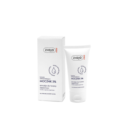 Nhũ Tương Mềm Da 3% Urê 50ml - Ziaja Med 3% Urea Emulsion, Dưỡng Da Cơ Địa, Da Khô