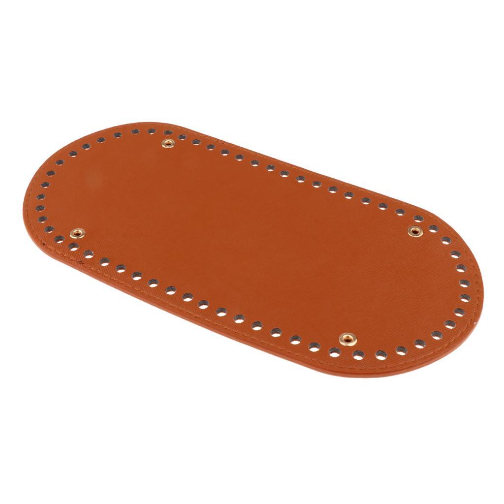 2x Knit Bags PU Pad Bottom Base 25x12x0.4cm Shaper Pet Bag Cushion 60 Holes