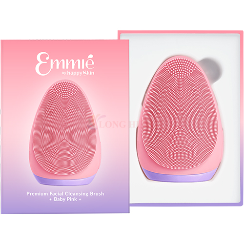 Máy rửa mặt Emmié by HappySkin Premium Facial Cleansing Brush - Hàng chính hãng - Baby Pink