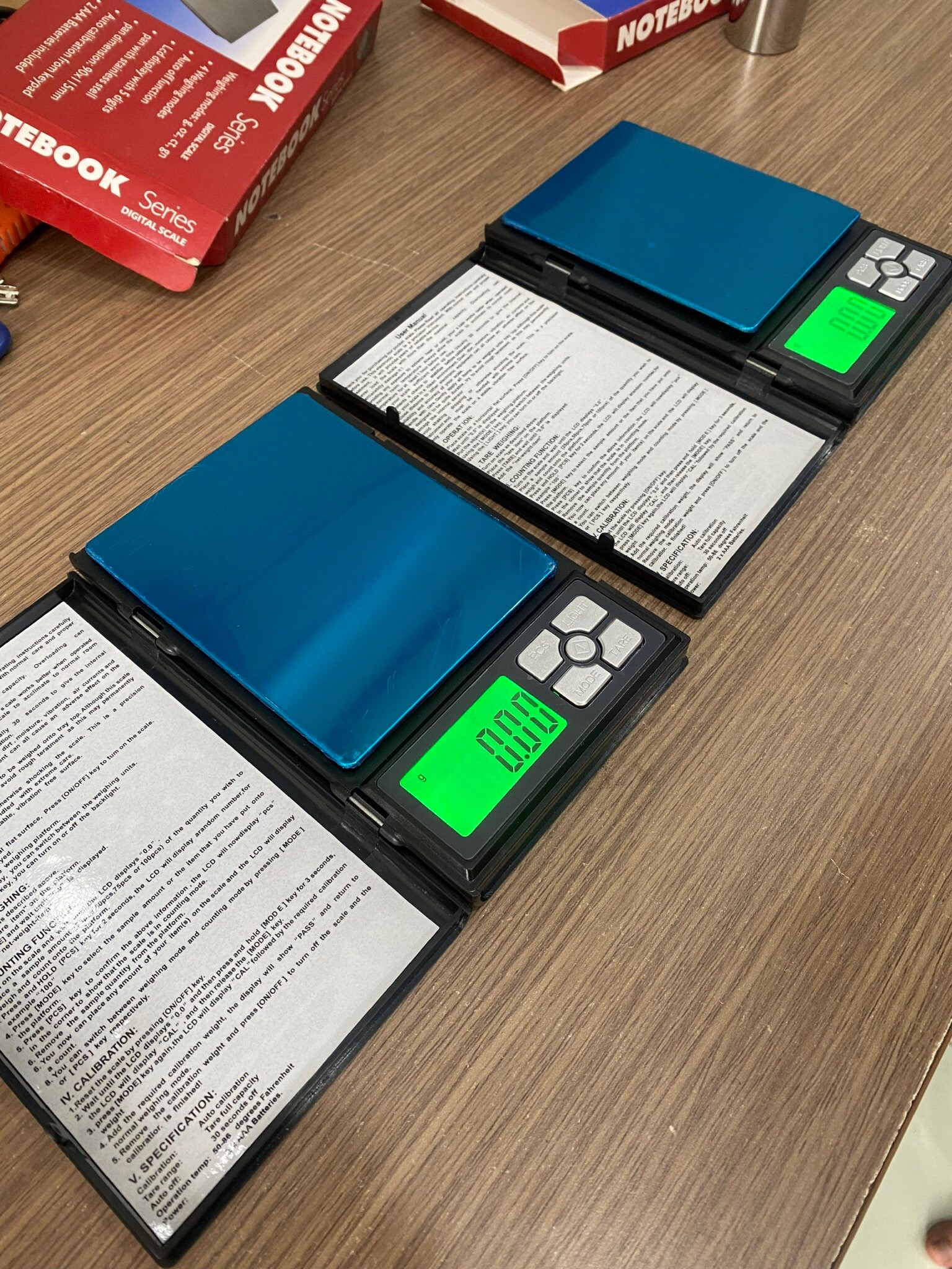 Cân điện tử mini Notebook 500g