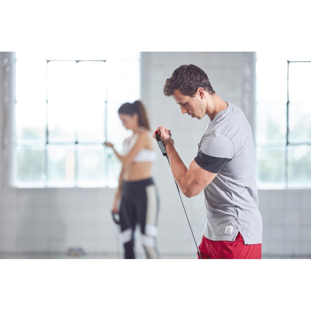 Dây đàn hồi tập gym Reebok Resistance Tube - Heavy - Đen - RATB-11032BK