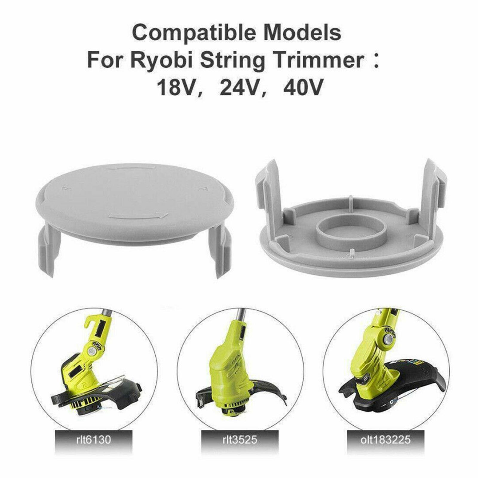 2X Trimmer Spool Cover Replace For Ryobi One+AC14RL3A 40V 18V 24V