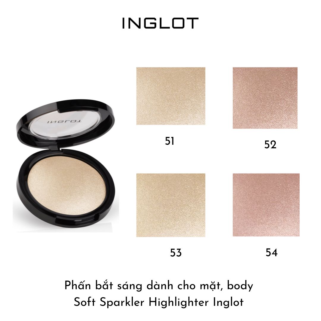 Phấn bắt sáng dành cho mặt, body Soft Sparkler Highlighter (3.4g) INGLOT