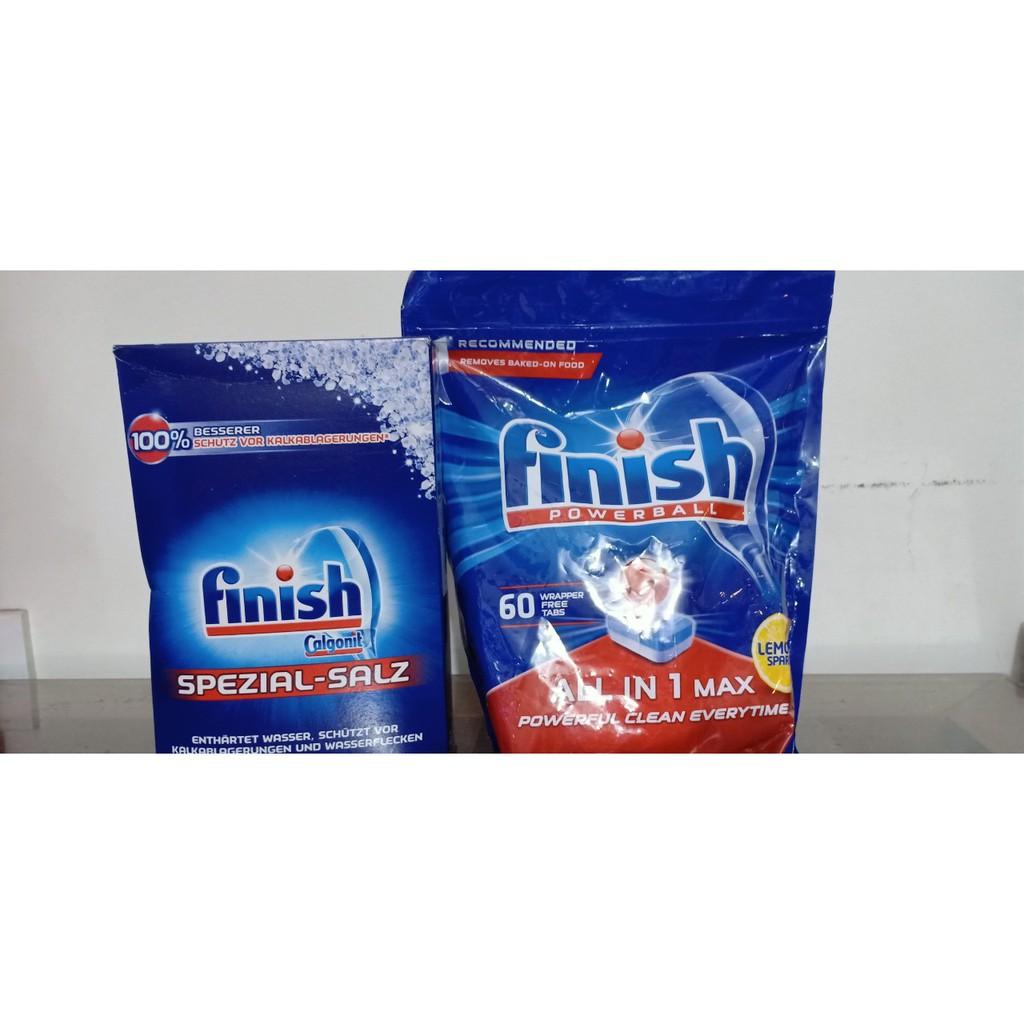 Combo Viên Rửa Bát Finish 80 viên All In One Max + Tặng 3 viên Finish