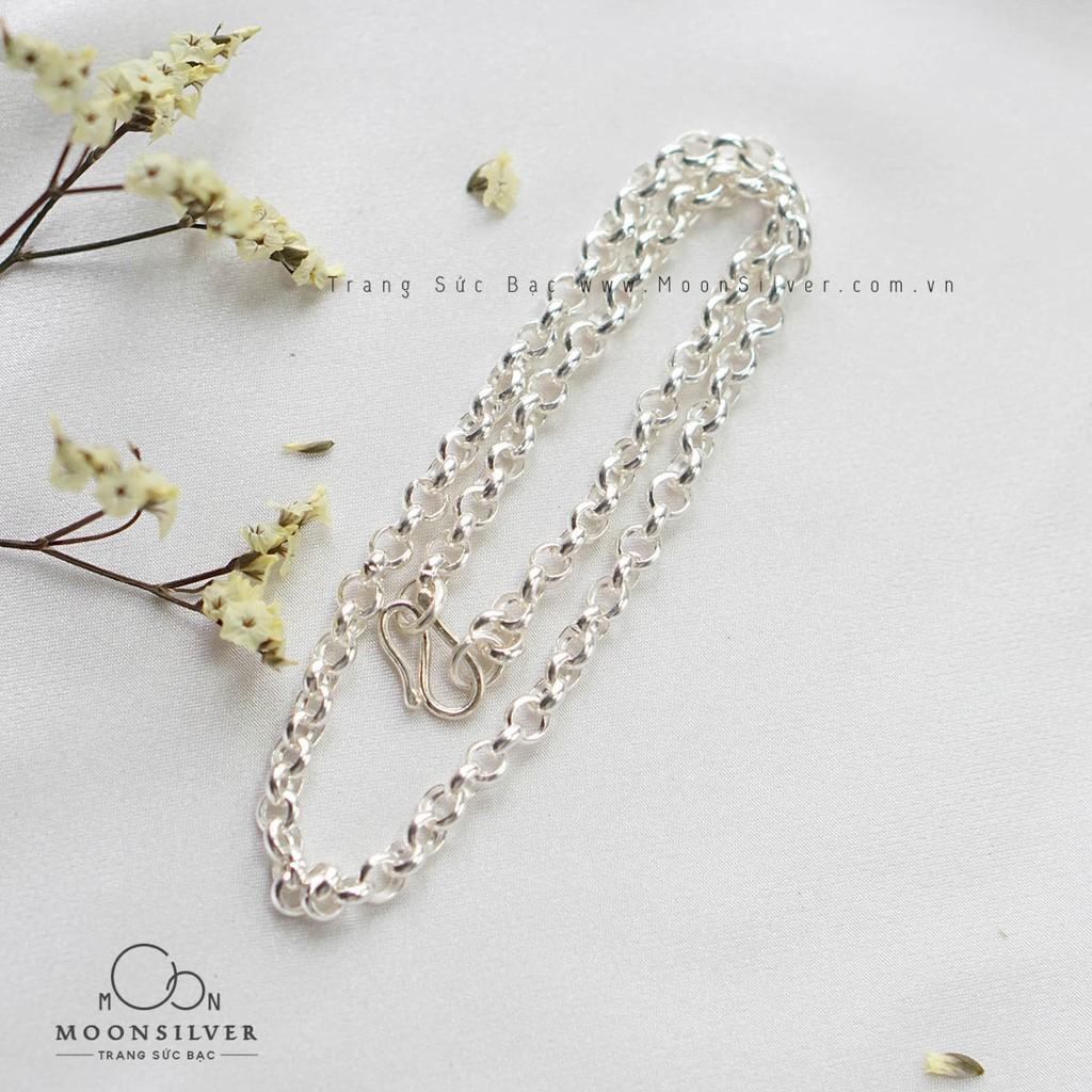 Dây chuyền bạc móc xích 2-5 tuổi