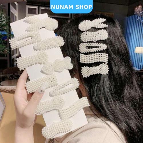 Kẹp tóc ng.ọc trai hot trend hàn quốc phong cách tiểu thư Nunam Shop