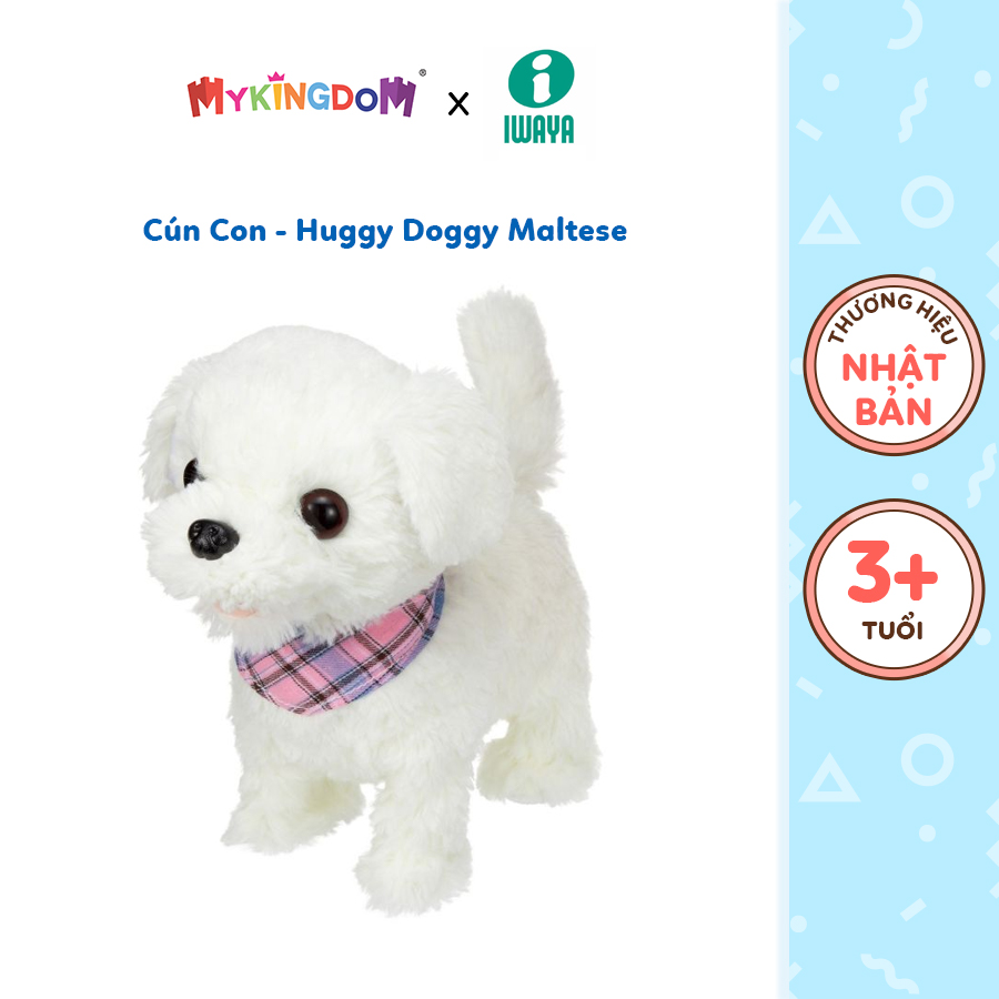 Đồ Chơi Cún Con - Huggy Doggy Maltese Iwaya 3234-51VN/JS