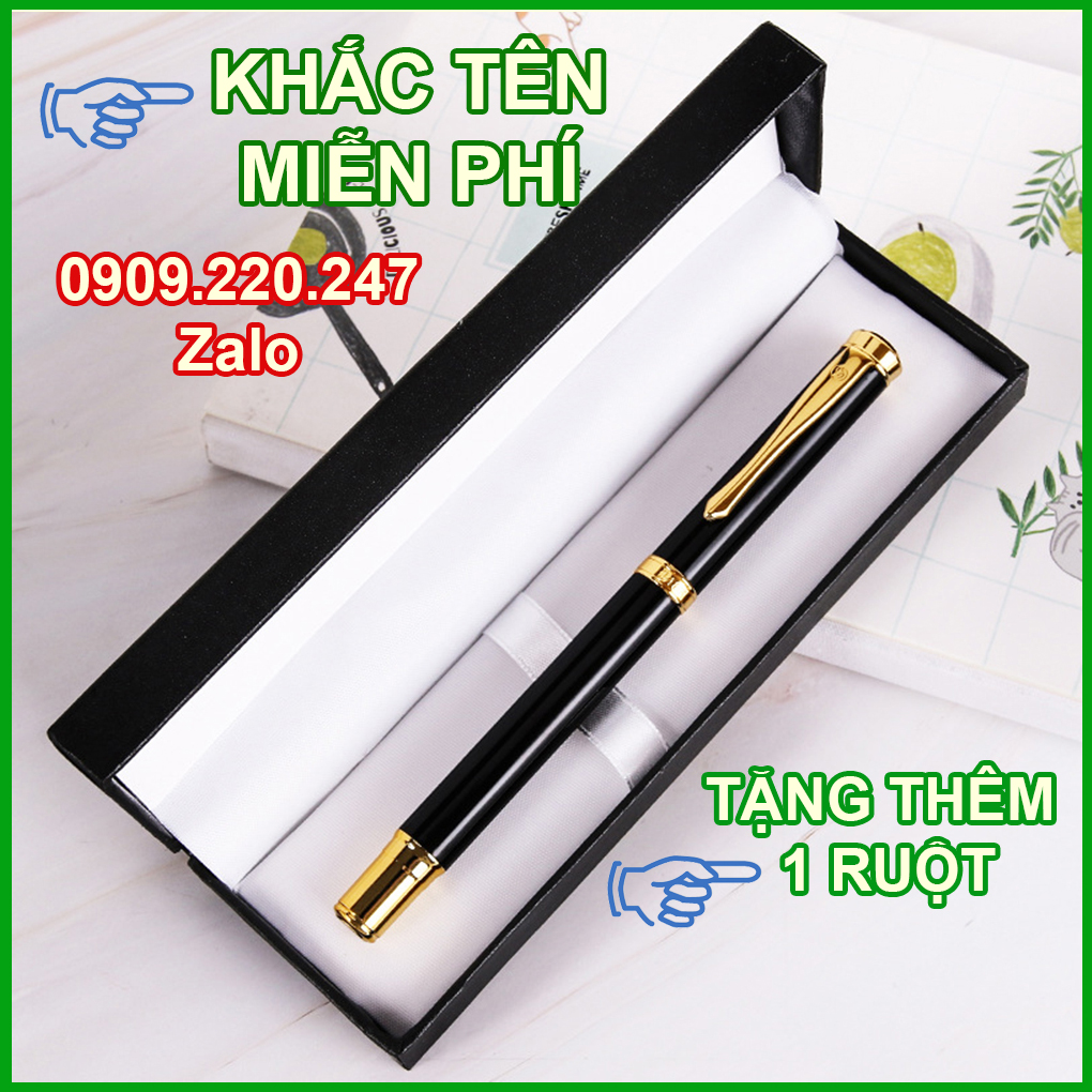 Bút Ký Tên Dạ Bi Kim Loại Phủ Sơn Bóng Cao Cấp B&J BJ002 dành cho doanh nhân, khẳng định đẳng cấp cá nhân, ngòi viết 0.5mm, thiết kế độc lạ