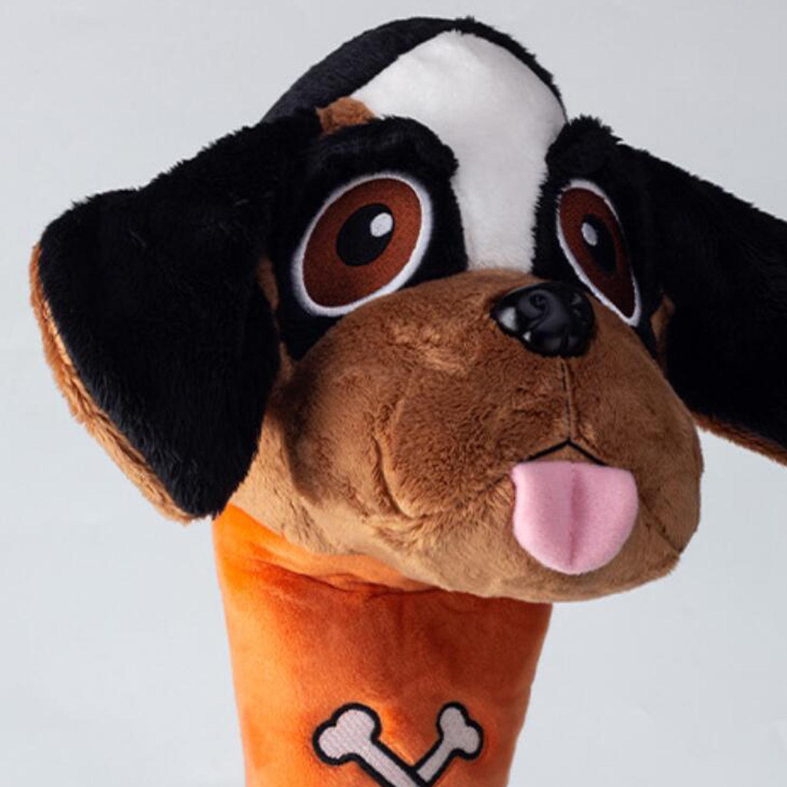 Golf Club Head Cover Cute Plush Dog Puppy Shaped Driver Headcover Protector