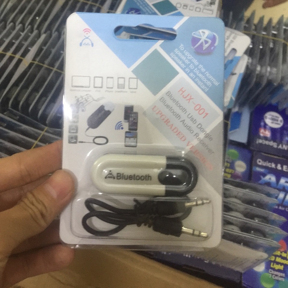 Bộ USB Bluetooth DONGLE - dây 3.5ly bông sen - cóc sạc - chuyên dùng cho amply, loa, dàn karaoke gia đình