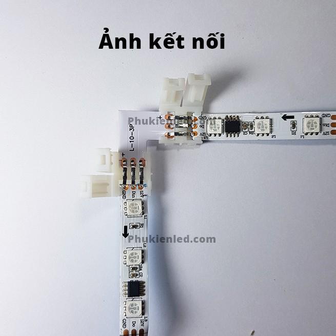 10 đầu kết nối Led chữ L, chữ T, chữ Thập Đầu loại 10mm 3pin – sử dụng cho dây led 2811, 2812 loại Full Color