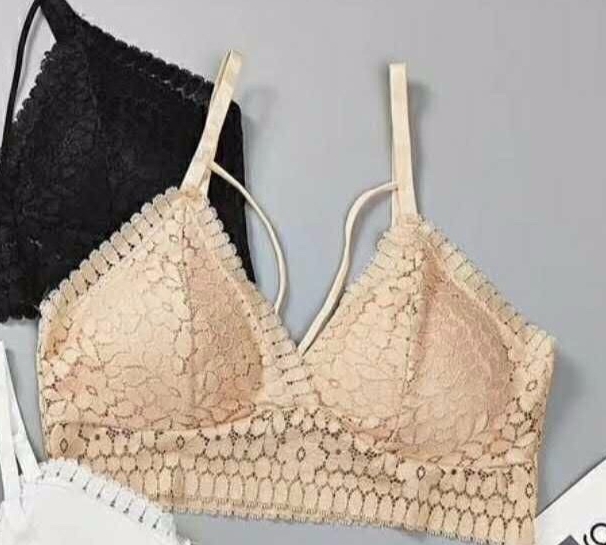 Áo Bra Nữ Ren Hoa Dây Chéo Ngực AL836 – Mềm Mại, Gợi Cảm, Không Gọng