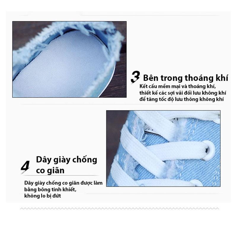 Giày Bata Nữ Vải Đế Mềm Phong Cách Học Sinh Hàn Quốc Mery Shoes - MBS 137