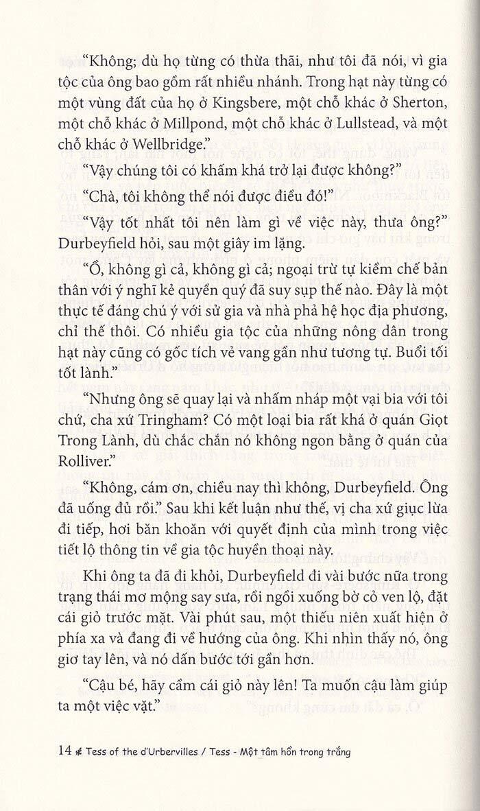 Sách Tess Một Tâm Hồn Trong Trắng