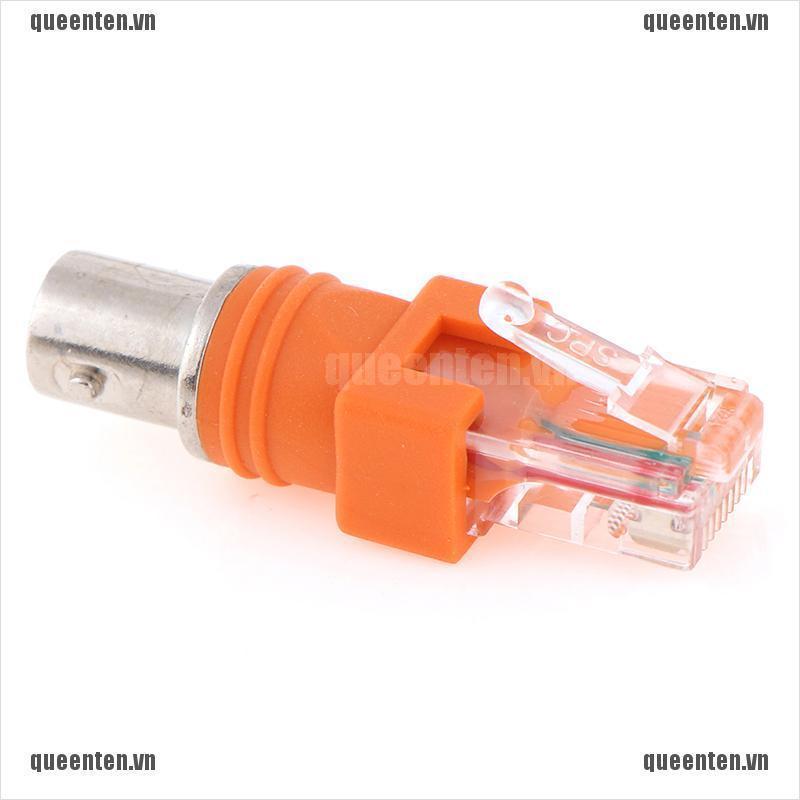 1pcs BNC Female to RJ45 Male Coaxial Coax Barrel Coupler Adapter QUVN