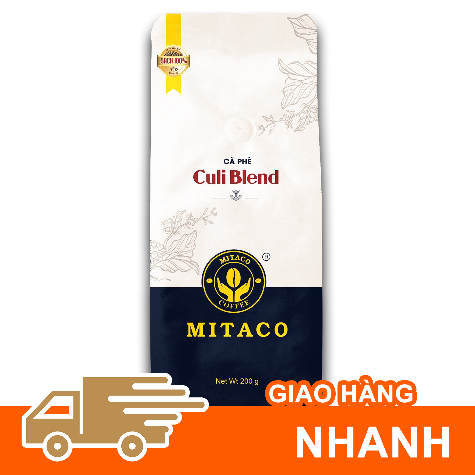 Cà Phê Culi Blend Nguyên Chất MITACO COFFEE (Gói 200g)