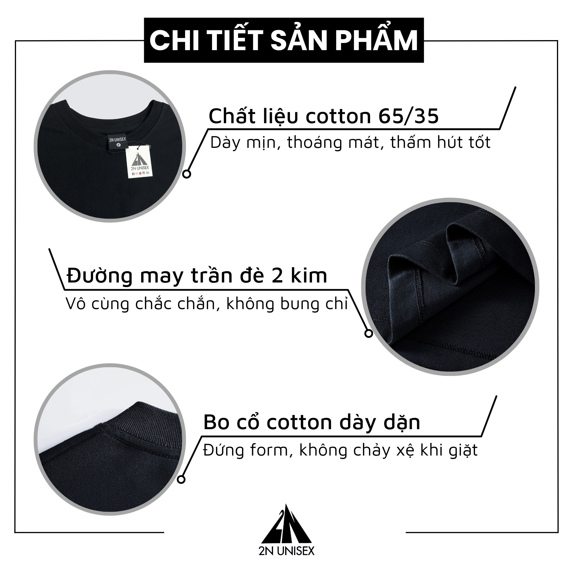 Áo phông nam nữ form rộng 2N Unisex thun cotton in hình gấu Barrow thêu lông màu trắng/be