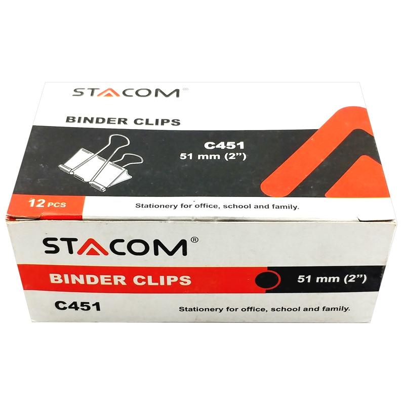 Hộp 12 Kẹp Bướm 51 mm - Stacom C451