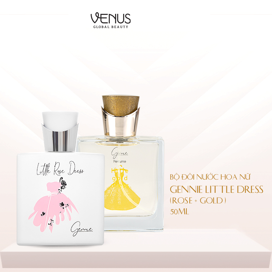 Bộ đôi Nước hoa Nữ Gennie Little Rose + Gold Dress 50ml