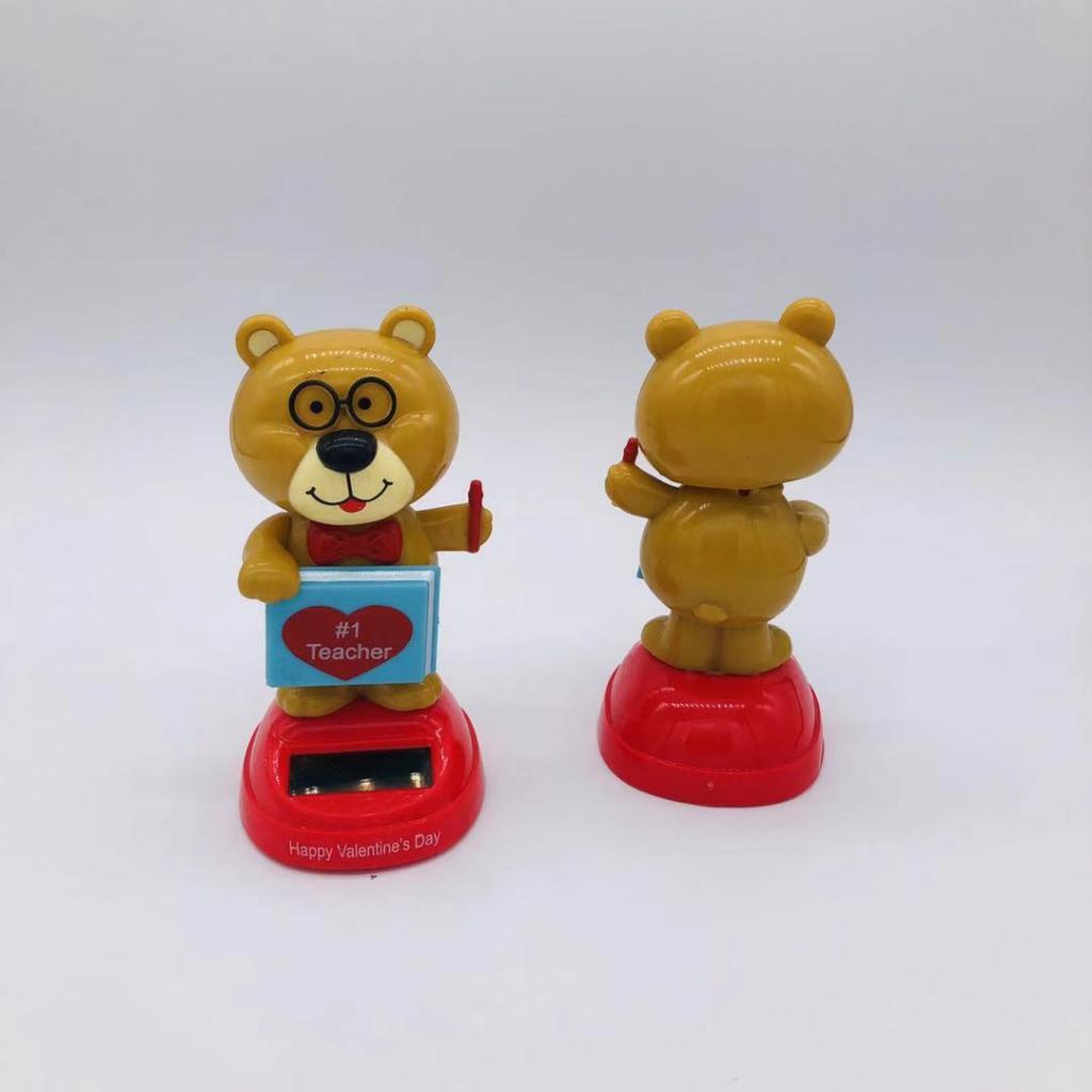 Solar Powered Toy Figure Model Dancing Toy Home Car Decor Xmas New Year Gift