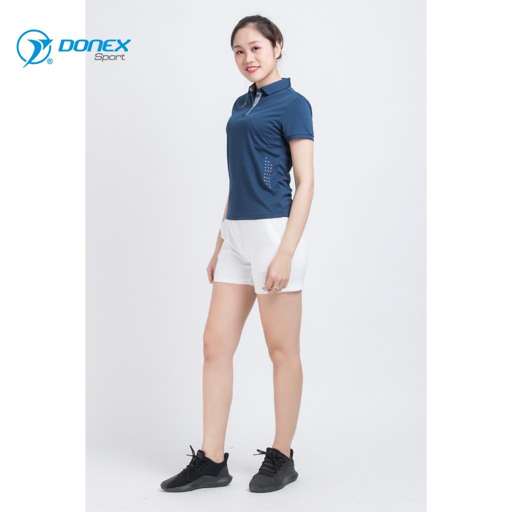 Áo Thể Thao Nữ Cộc Tay DONEXPRO Form Regular-fit, Vừa Vặn Tôn Dáng, Thiết Kế Đơn Giản Năng Động AC-3368