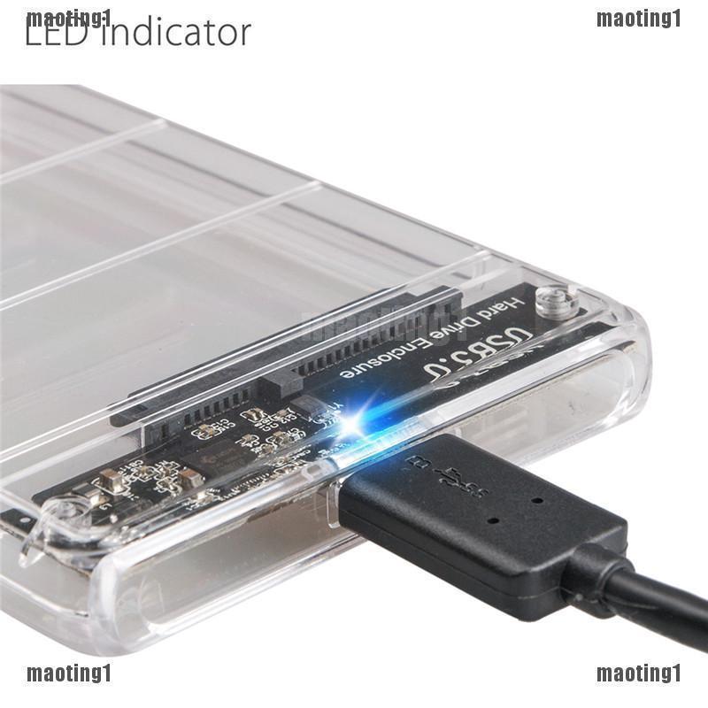 Khay Đựng Ổ Cứng Ngoài 2.5in SATA USB SSD Có Đèn led