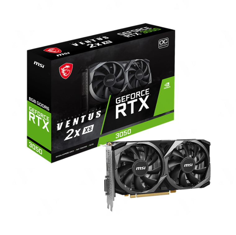 Card Màn Hình MSI RTX 3050 VENTUS 2X XS 8G OC - Hàng Chính Hãng