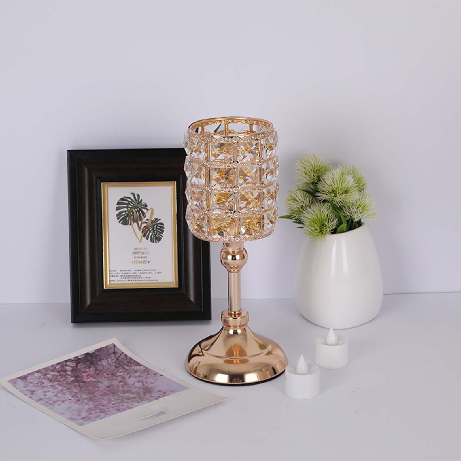 Candle Holder Candlestick Stand Tealight Holder for Wedding Holiday Party Ornament