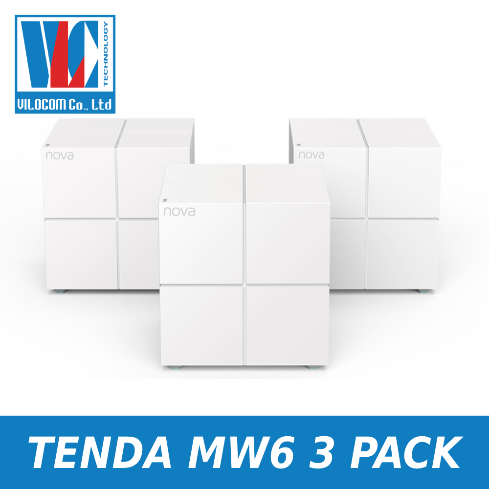 Bộ 3 sản phẩm phát Wifi MESH Tenda Nova MW6 - Hàng chính hãng