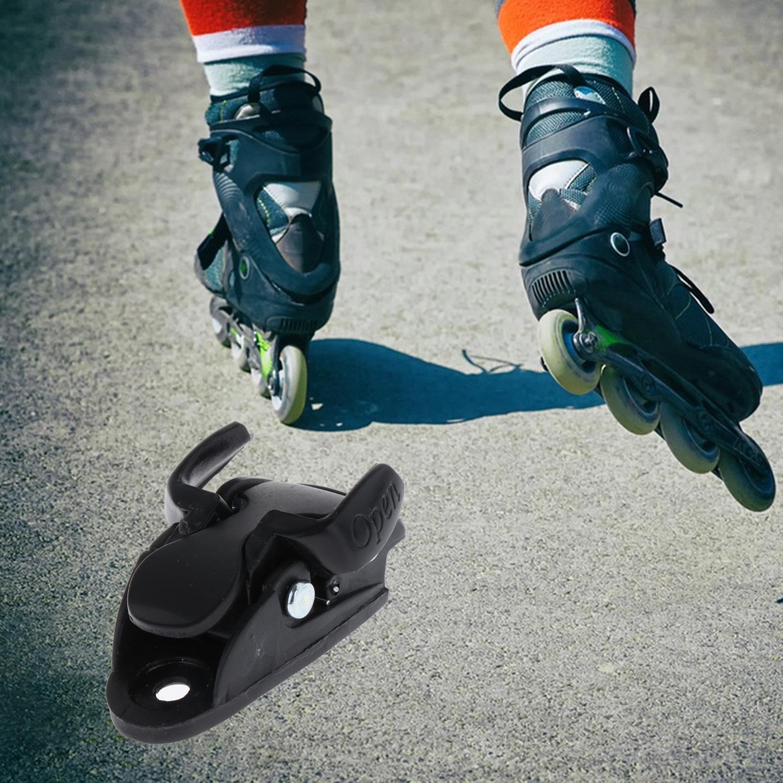 Inline Roller Skate Spider Buckle Portable Replacement Mounting for Skiing black