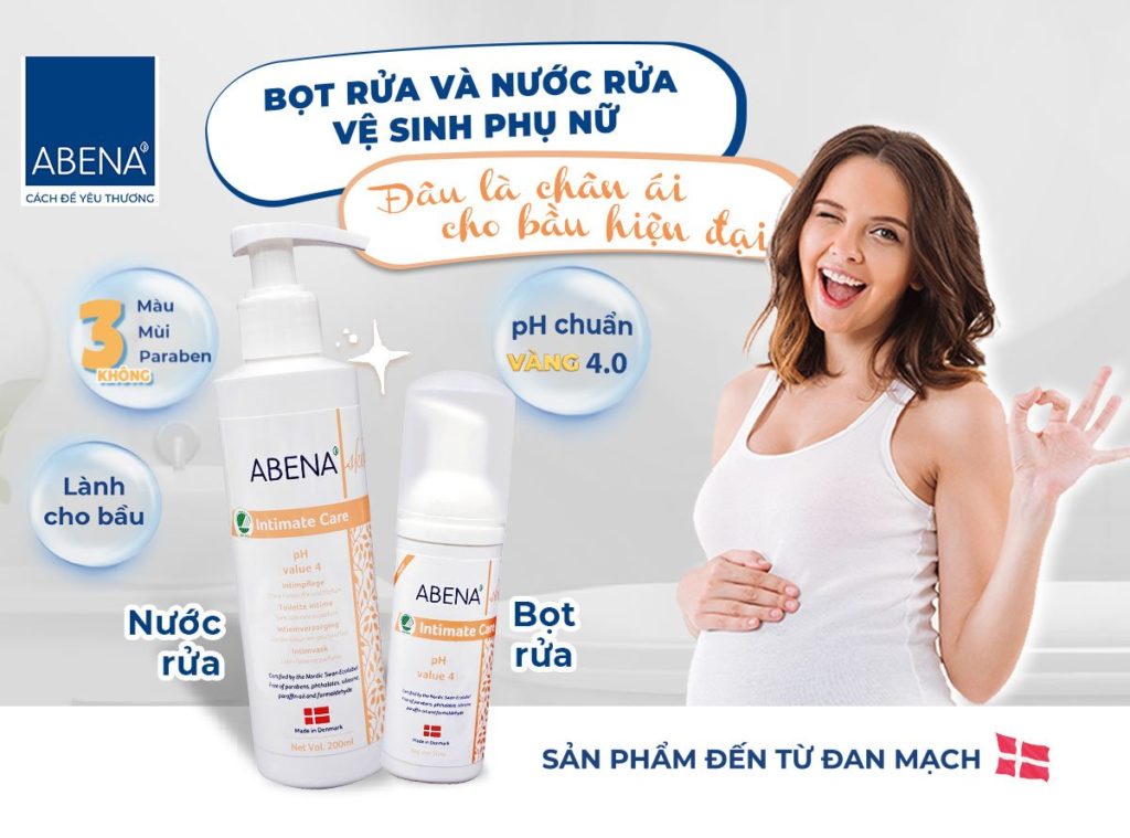 Bọt rửa vệ sinh phụ nữ nhập khẩu Châu Âu an toàn cho sức khỏe Abena Intimate Care ( Chai 50ml ) Date T9/2023