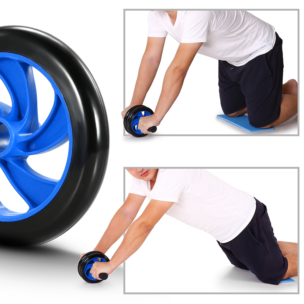 Bộ 5 dụng cụ tập gym tại nhà gồm con lăn tập cơ bụng dây nhảy cặp thanh chống đẩy dây kéo sô 8 và thảm