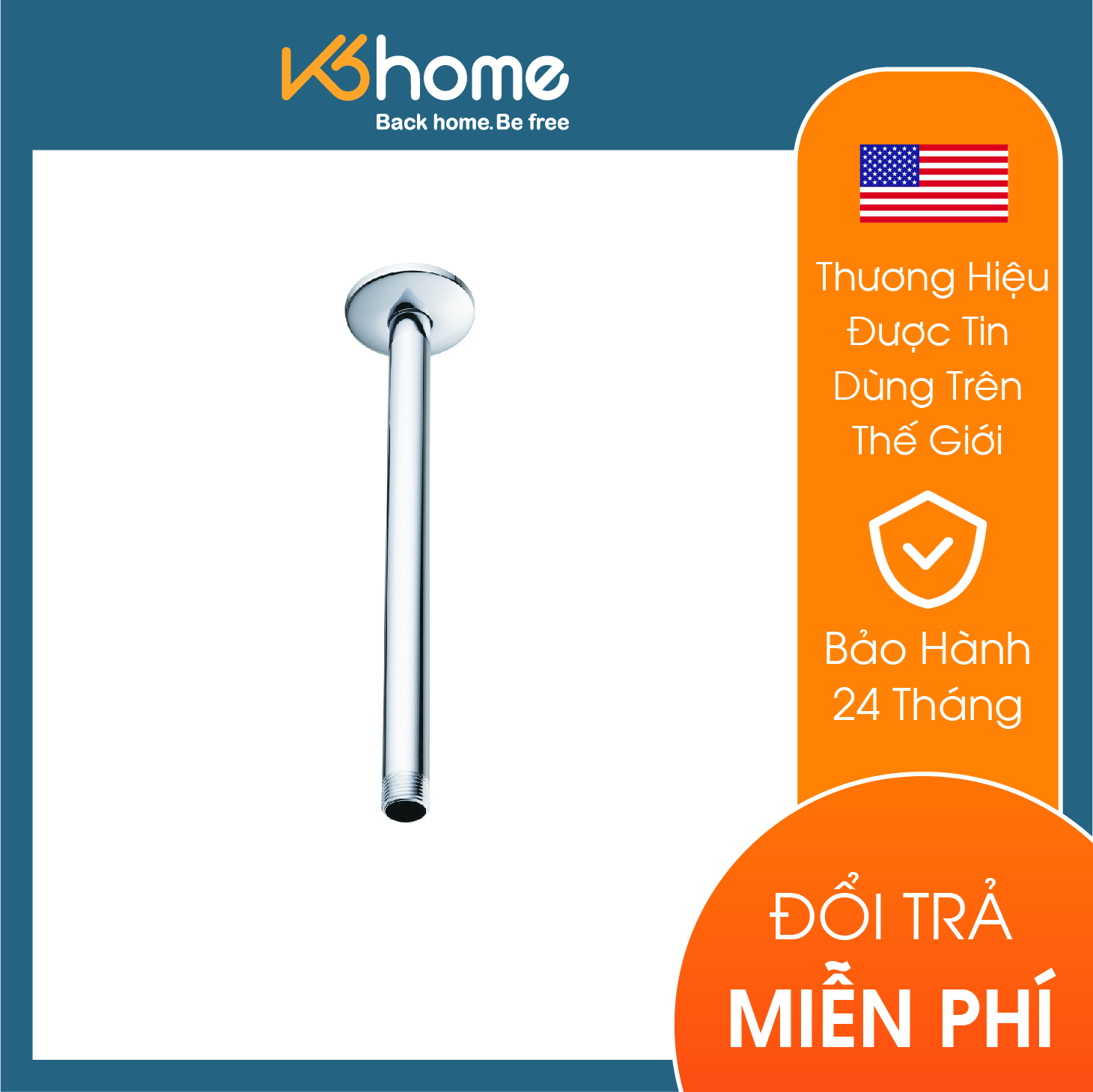 Cần sen tắm gắn trần 30cm Moen - 151152