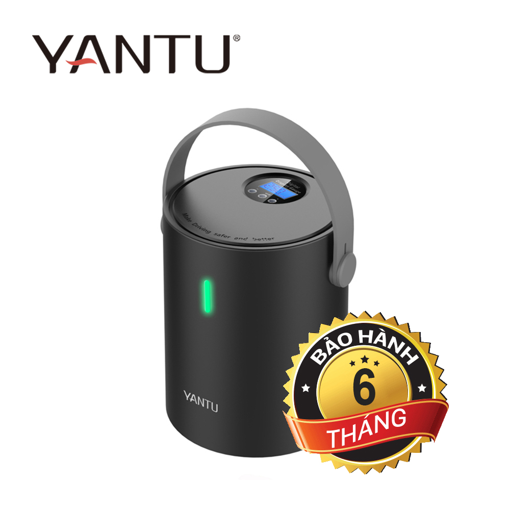 Ống bơm hơi điện tử mini YANTU A05 không dây dành cho ô tô xe máy xe đạp Hàng chính hãng