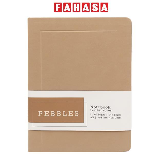 Sổ Bìa Da Pebbles A5 - Kẻ Ngang - 144 Trang 100gsm - The Sun - Warm Stone