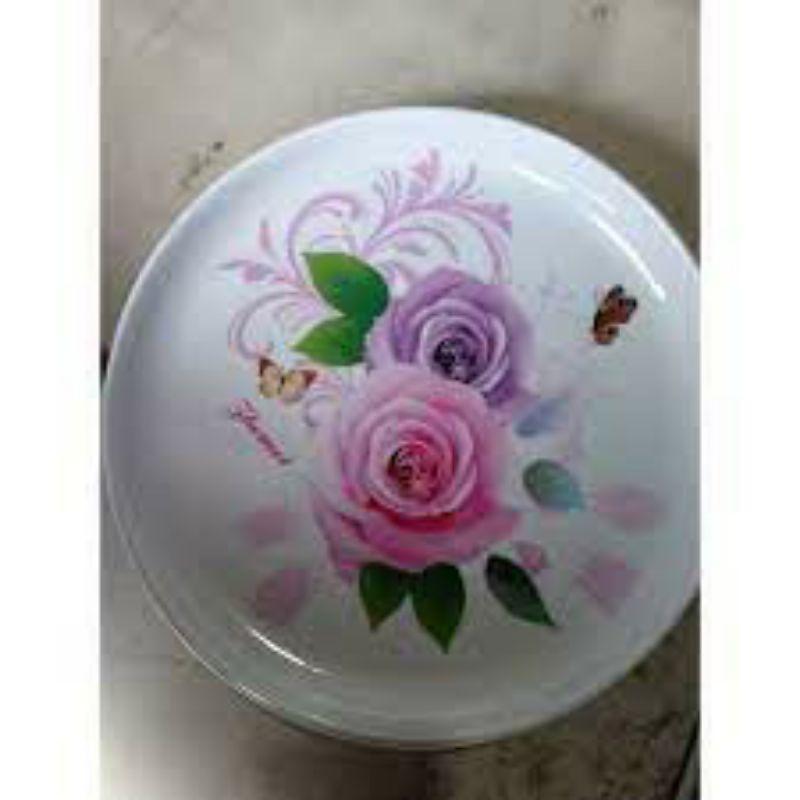 Khay phíp / đĩa phíp tròn hình hoa 26cm, 29cm, 32cm chịu nhiệt, chịu va đập